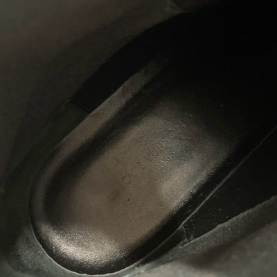 ルイヴィトン LOUIS VUITTON ボブールライン ブーツ ショートブーツ 靴 シューズ レザー ブラック ブラウン LVロゴ モノグラム アンクルブーツ