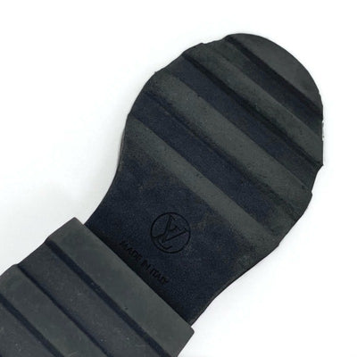 ルイヴィトン LOUIS VUITTON ボブールライン ブーツ ショートブーツ 靴 シューズ レザー ブラック ブラウン LVロゴ モノグラム アンクルブーツ