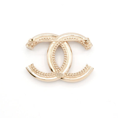 シャネル CHANEL ブローチ コサージュ ゴールド ココマーク ラインストーン