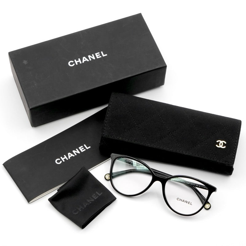 シャネル CHANEL メガネ ブラック ココマーク ロゴ アイウェア