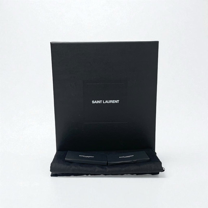 サンローラン SAINT LAURENT オピウム サンダル 靴 シューズ パテント ブラック 黒 YSLロゴヒール ストラップ