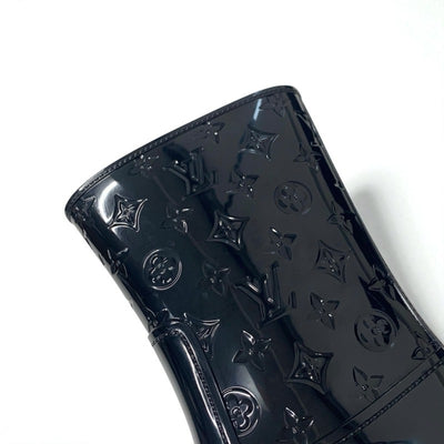 ルイヴィトン LOUIS VUITTON ドロップスライン モノグラム ブーツ ショートブーツ 靴 シューズ ラバー ブラック 黒 ミドル レインブーツ
