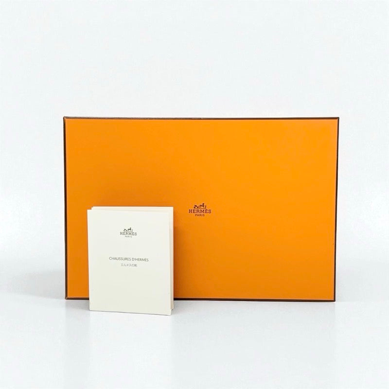 エルメス HERMES オアジス サンダル 靴 シューズ スエード ブラック マルチカラー スタッズ ミュール