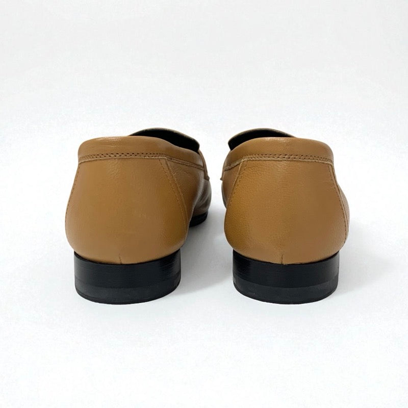 エルメス HERMES パリ ローファー 革靴 靴 シューズ レザー ナチュラル モカシン H金具