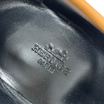 エルメス HERMES パリ ローファー 革靴 靴 シューズ レザー ナチュラル モカシン H金具