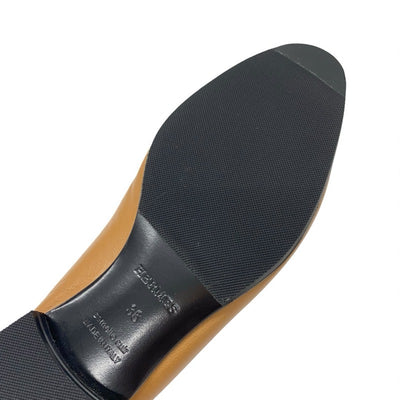 エルメス HERMES パリ ローファー 革靴 靴 シューズ レザー ナチュラル モカシン H金具