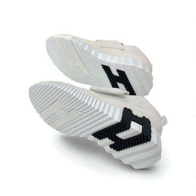 エルメス HERMES H スニーカー 靴 シューズ スエード ファブリック ホワイト 未使用 ベルクロ