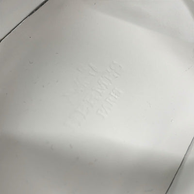 エルメス HERMES H スニーカー 靴 シューズ スエード ファブリック ホワイト 未使用 ベルクロ