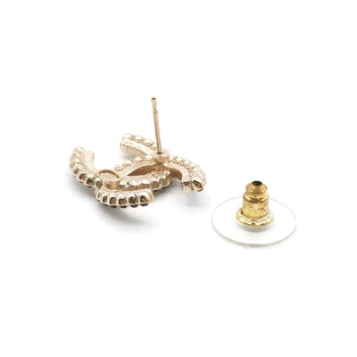 シャネル CHANEL ピアス イヤリング ゴールド ココマーク ラインストーン