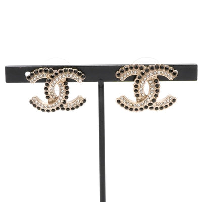 シャネル CHANEL ピアス イヤリング ゴールド ココマーク ラインストーン
