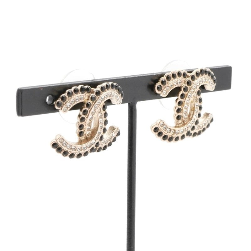 シャネル CHANEL ピアス イヤリング ゴールド ココマーク ラインストーン