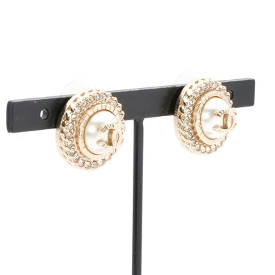 シャネル CHANEL ピアス イヤリング ゴールド ココマーク ラインストーン