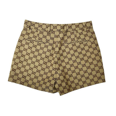 グッチ GUCCI ボトムス ベージュ ブラウン GGキャンバス ショートパンツ