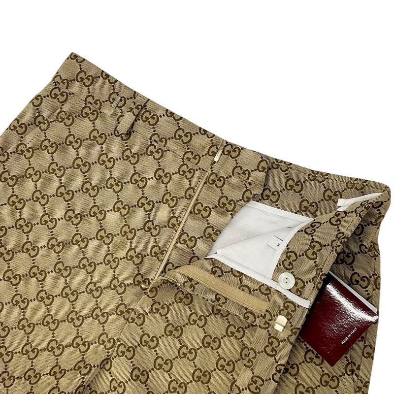 グッチ GUCCI ボトムス ベージュ ブラウン GGキャンバス ショートパンツ