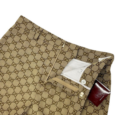 グッチ GUCCI ボトムス ベージュ ブラウン GGキャンバス ショートパンツ