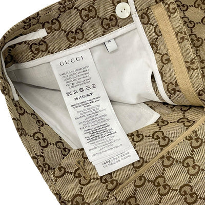 グッチ GUCCI ボトムス ベージュ ブラウン GGキャンバス ショートパンツ