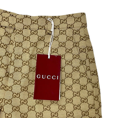 グッチ GUCCI ボトムス ベージュ ブラウン GGキャンバス ショートパンツ