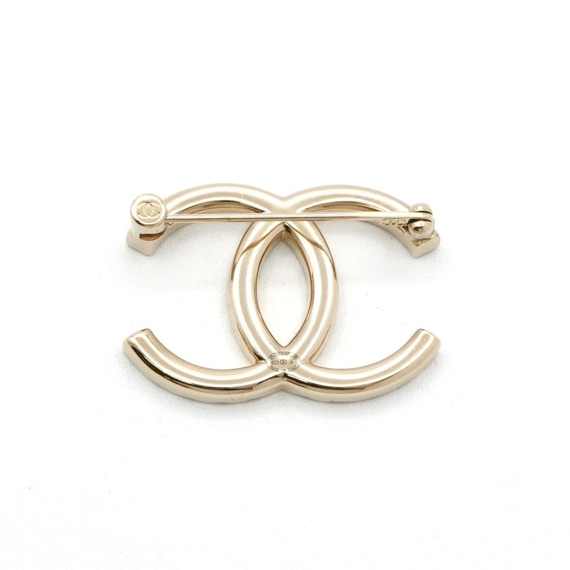 シャネル CHANEL ブローチ コサージュ ゴールド ココマーク ラインストーン