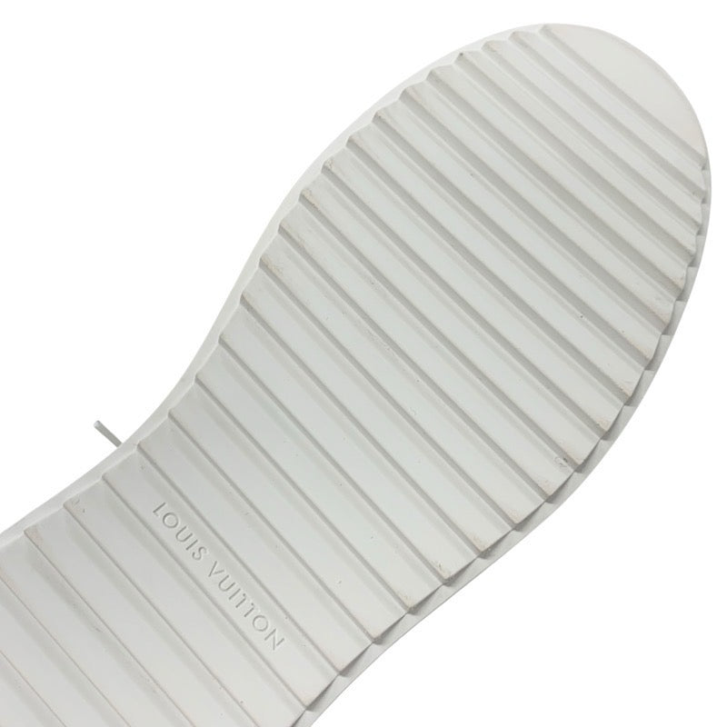 ルイヴィトン LOUIS VUITTON タイムアウトライン モノグラム スニーカー 靴 シューズ レザー スエード ホワイト ベージュ系 ピンクベージュ