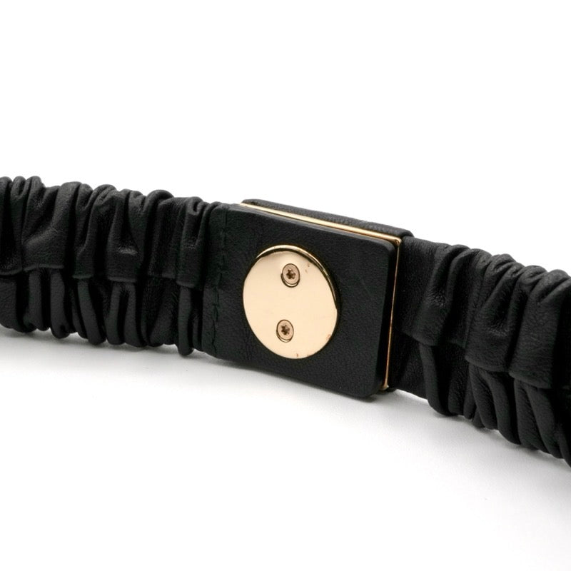 シャネル CHANEL ベルト ブラック ゴールド ココマーク ターンロック ラムスキン