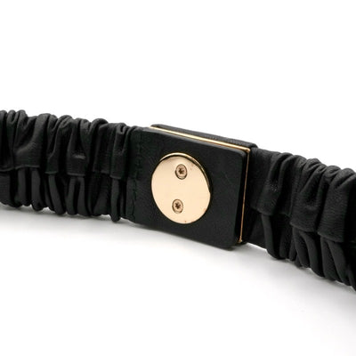 シャネル CHANEL ベルト ブラック ゴールド ココマーク ターンロック ラムスキン