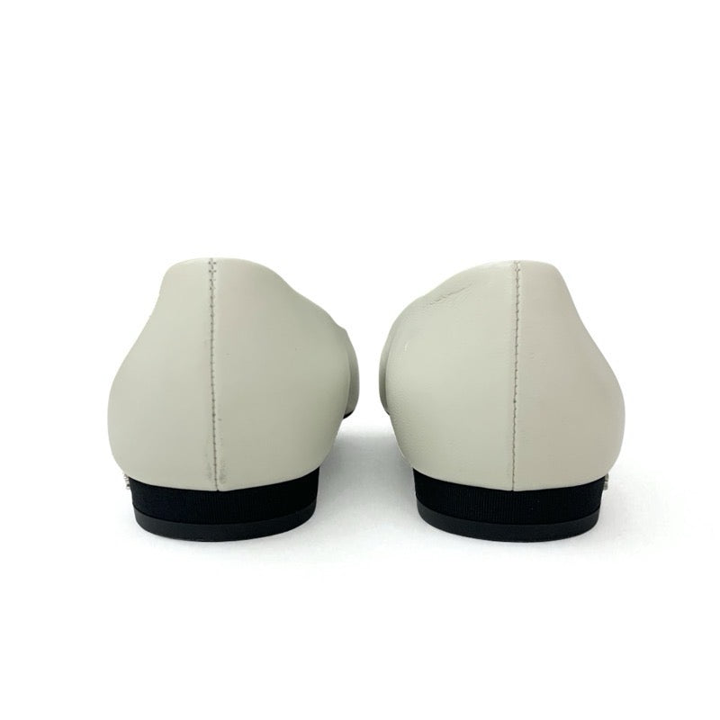 シャネル CHANEL パンプス 靴 シューズ レザー ファブリック ホワイト系 ブラック ココマーク