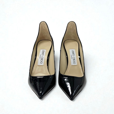 ジミーチュウ JIMMY CHOO SPRUCE95 パンプス 靴 シューズ パテント ブラック 黒 未使用 スター ラインストーン パーティーシューズ