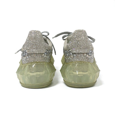 ジミーチュウ JIMMY CHOO ダイヤモンド スニーカー 靴 シューズ スワロフスキー シルバー クリスタル ロゴ ビジュー
