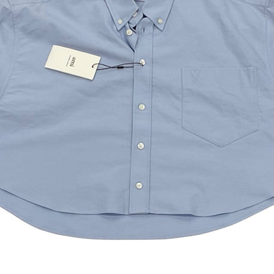 アミパリス Ami Paris トップス コットン ブルー ロゴ Ami De Coeur クロップド オーバーサイズ シャツ