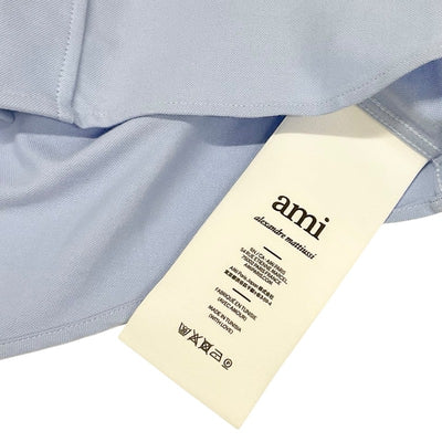 アミパリス Ami Paris トップス コットン ブルー ロゴ Ami De Coeur クロップド オーバーサイズ シャツ