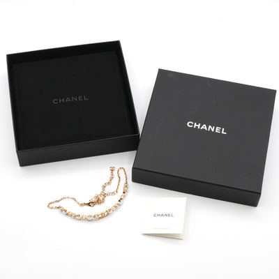 シャネル CHANEL ネックレス ペンダント チョーカー ゴールド ココマーク ラインストーン スター