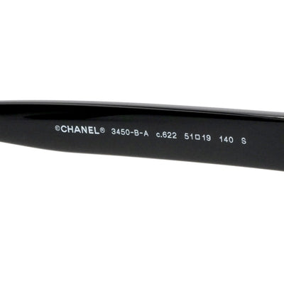 シャネル CHANEL メガネ ブラック ゴールド ココマーク ラインストーン アイウェア ロゴ