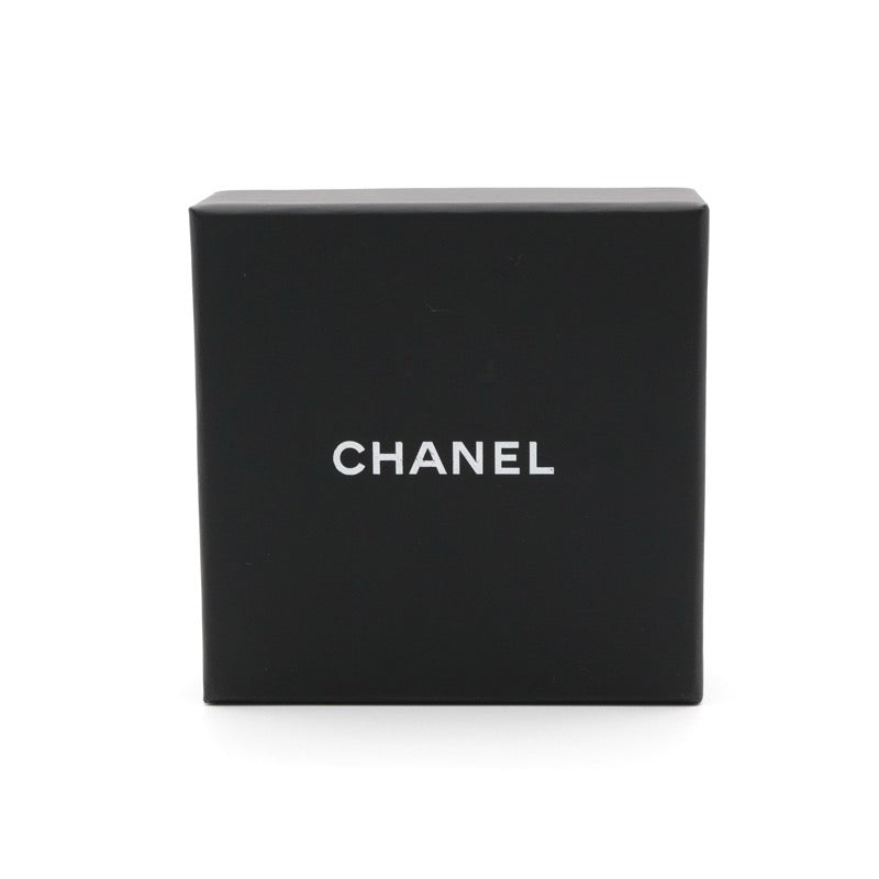 シャネル CHANEL ピアス イヤリング ゴールド ダークグレー ココマーク スクエア