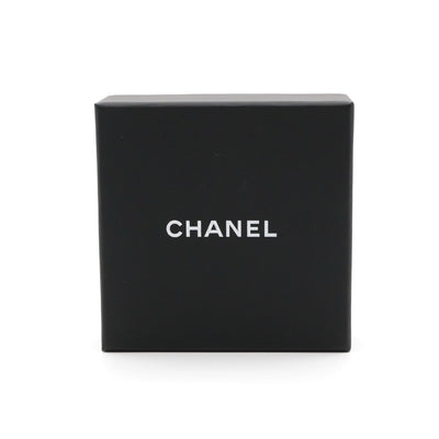 シャネル CHANEL ピアス イヤリング ゴールド ダークグレー ココマーク スクエア