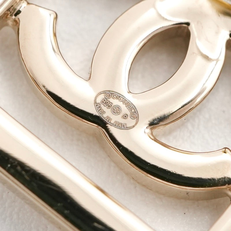 シャネル CHANEL ピアス イヤリング ゴールド ココマーク ラインストーン スクエア