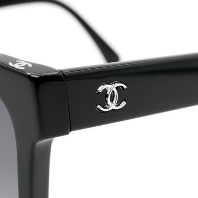 シャネル CHANEL サングラス ブラック ホワイト ココマーク アイウェア ロゴ