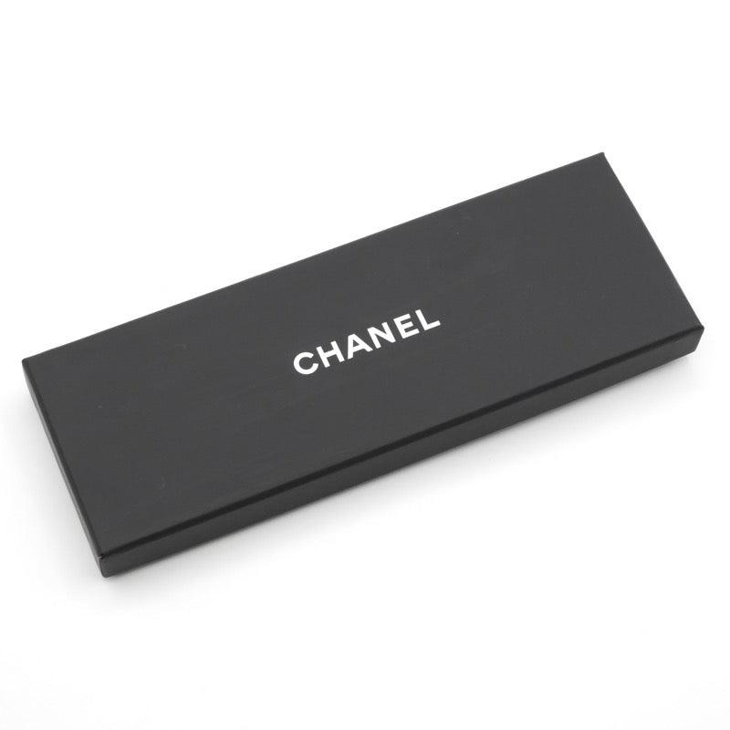 シャネル CHANEL ヘアアクセサリー シルク ブラック ホワイト ココマーク カメリア ロゴ リボン シュシュ ヘアゴム