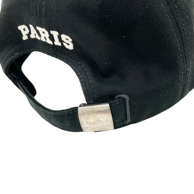 セリーヌ CELINE キャップ 帽子 コットン ブラック ホワイト トリオンフ ロゴ ベースボールキャップ ダメージ加工