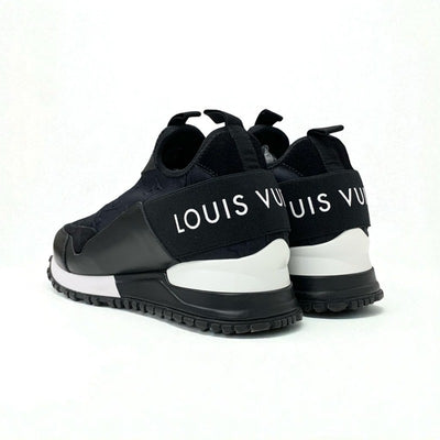 ルイヴィトン LOUIS VUITTON ランアウェイライン モノグラム スニーカー 靴 シューズ ファブリック レザー スエード ブラック ホワイト ロゴ インヒール