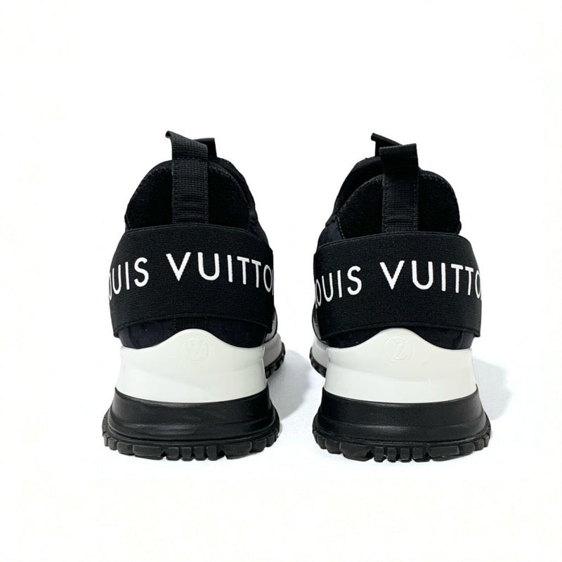 ルイヴィトン LOUIS VUITTON ランアウェイライン モノグラム スニーカー 靴 シューズ ファブリック レザー スエード ブラック ホワイト ロゴ インヒール