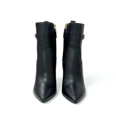 ヴァレンティノ VALENTINO ブーツ ショートブーツ 靴 シューズ レザー ブラック 黒 ゴールド 未使用 ロックスタッズ ベルト