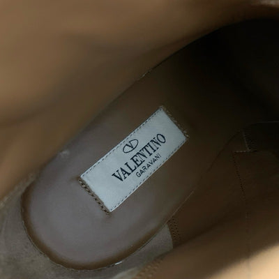 ヴァレンティノ VALENTINO ブーツ ショートブーツ 靴 シューズ レザー ブラック 黒 ゴールド 未使用 ロックスタッズ ベルト