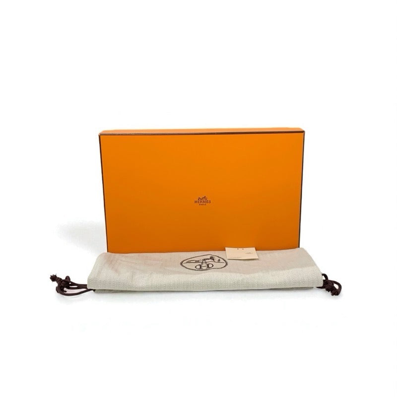 エルメス HERMES エリゼ パンプス 靴 シューズ レザー ホワイト ベージュ シルバー H金具 フリンジ ヒールローファー