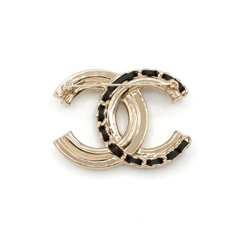 シャネル CHANEL ブローチ コサージュ ゴールド ココマーク ラインストーン パール