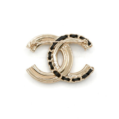 シャネル CHANEL ブローチ コサージュ ゴールド ココマーク ラインストーン パール