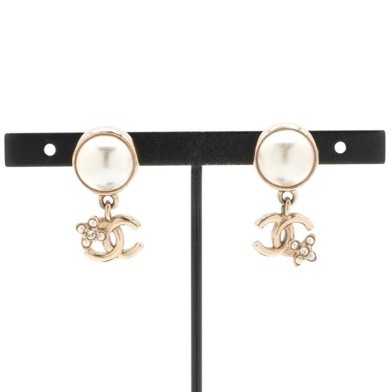 シャネル CHANEL ピアス イヤリング ゴールド ココマーク ラインストーン