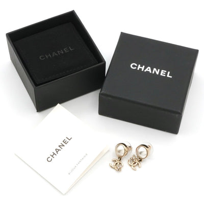 シャネル CHANEL ピアス イヤリング ゴールド ココマーク ラインストーン