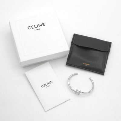 セリーヌ CELINE ブレスレット バングル カフ シルバー トリオンフ アシンメトリック