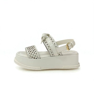 ルイヴィトン LOUIS VUITTON マヤライン サンダル 靴 シューズ パテント ホワイト 白 未使用 LVロゴ モノグラムフラワー ストラップ プラットフォーム