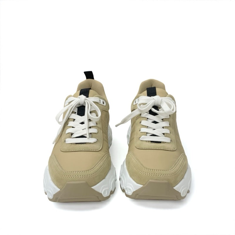エルメス HERMES インパルス スニーカー 靴 シューズ ファブリック スエード ベージュ シェーヌダンクル